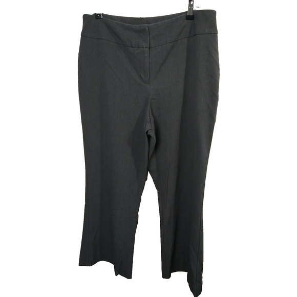 $ Covington Woman 14S Grey Trouser Pants Casual Office Business Boot Cut - Picture 1 of 10